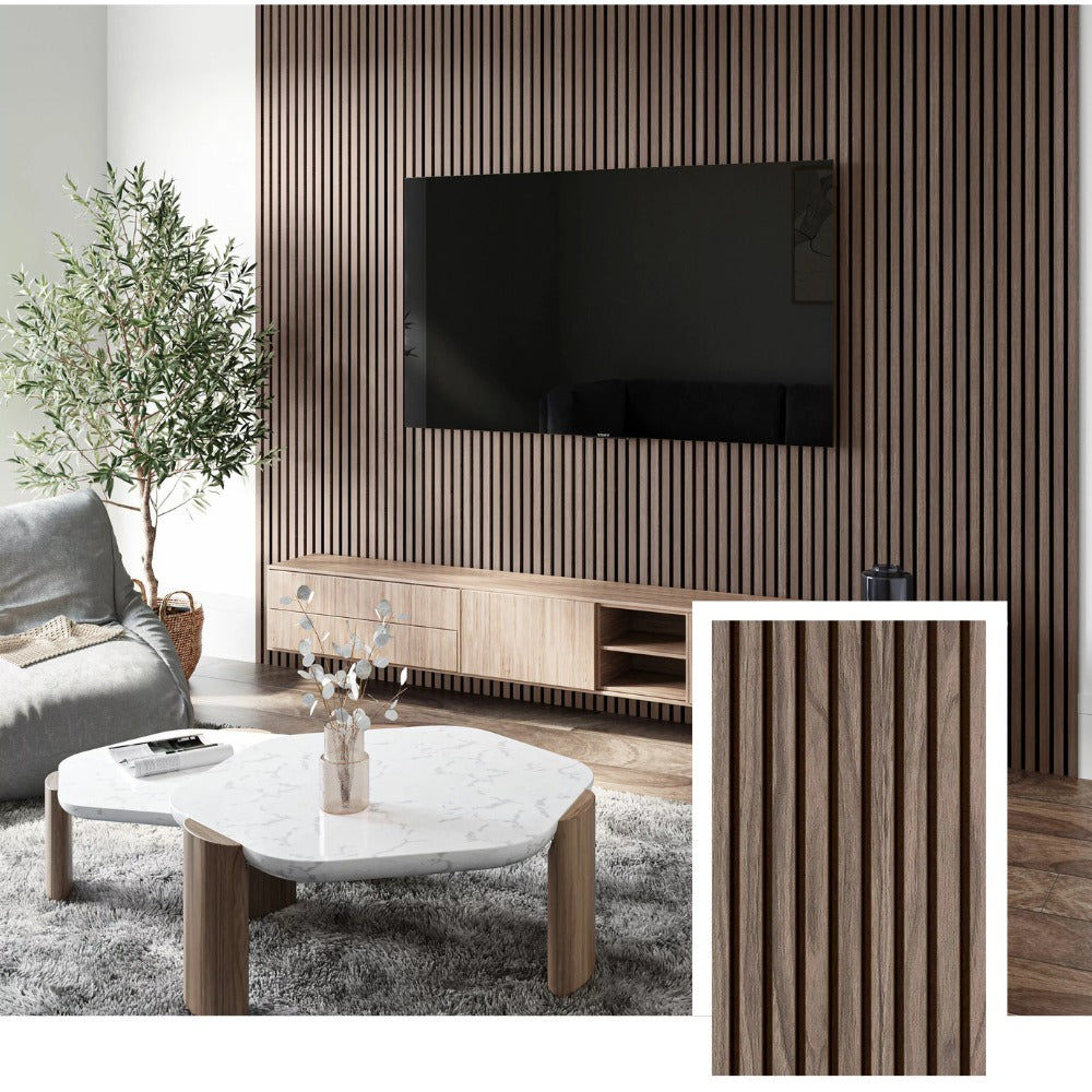 CasaVelle™ Professional Acoustic Slat Panel — Natural Oak (2.7 × 1.10 m)